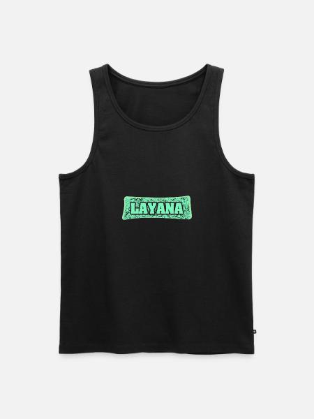 Layana as a birth name - Men's Premium Organic Tank Top - black