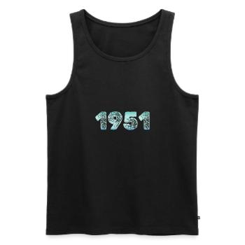 Glace 1951 - Débardeur bio Premium Homme - noir - Devant - Michal (187cm)