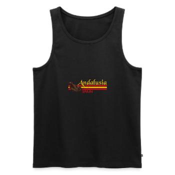 Jamon Keule Tapas Spanisch Küche Schinken Essen - Männer Premium Bio Tank Top - Schwarz - Vorne - AI Model Male 178 light (178cm)