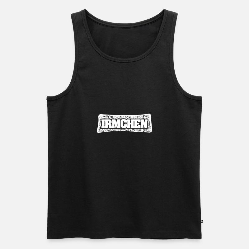 Vorname Irmchen - Männer Premium Bio Tank Top - Schwarz
