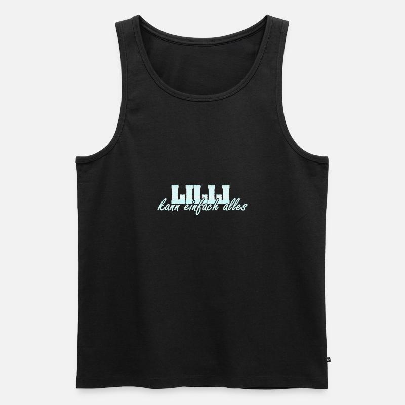 Lilli - Männer Premium Bio Tank Top - Schwarz