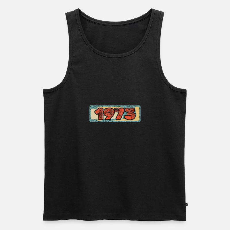 1973 1973 - Männer Premium Bio Tank Top - Schwarz