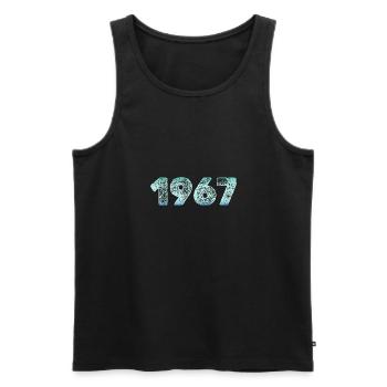 Ice 1967 - Men's Premium Organic Tank Top - black - Front - AI Model Male 178 light (178cm)