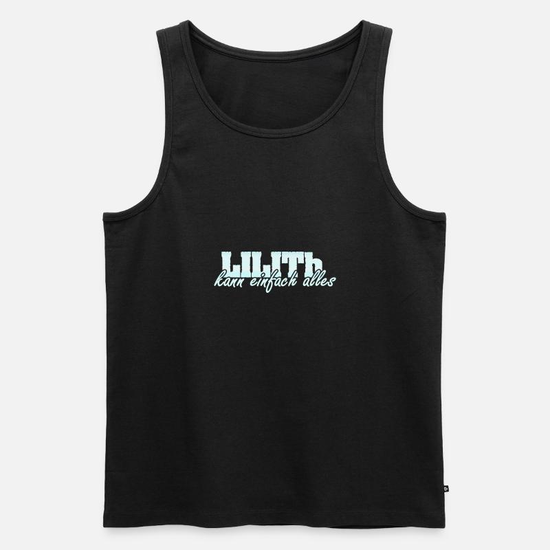Spruch Lilith - Männer Premium Bio Tank Top - Schwarz