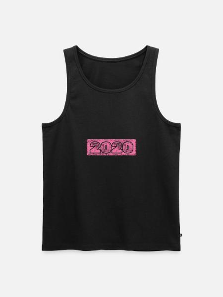 Year 2020 - Men's Premium Organic Tank Top - black