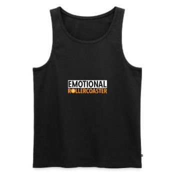 Bitcoin Kryptowährung BTC Crypto Trader - Männer Premium Bio Tank Top - Schwarz - Vorne - AI Model Male 178 light (178cm)
