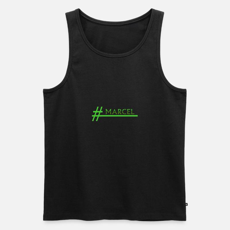 Marcel - Männer Premium Bio Tank Top - Schwarz