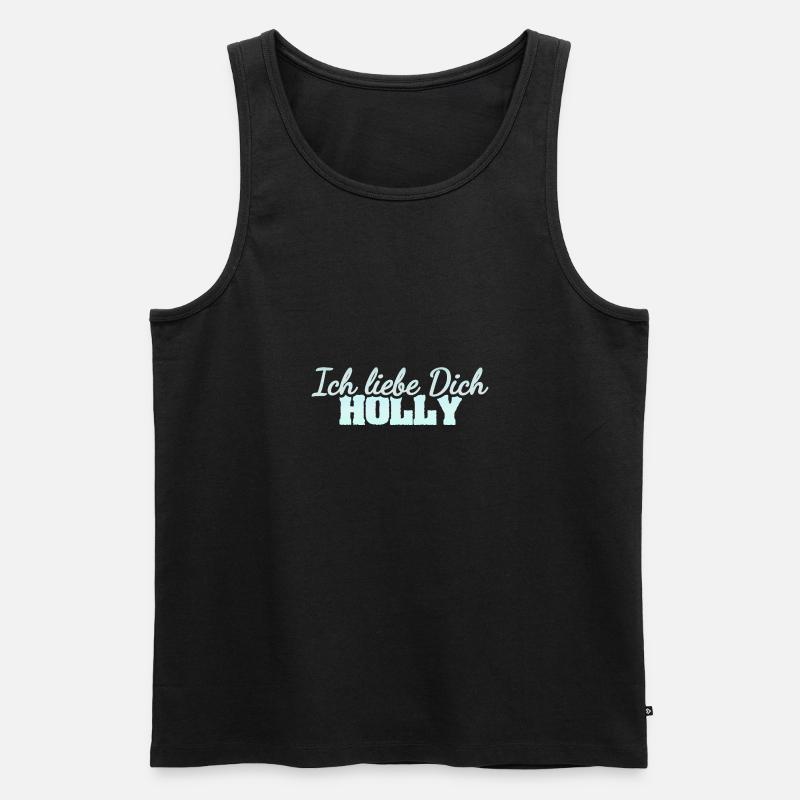 Holly - Männer Premium Bio Tank Top - Schwarz