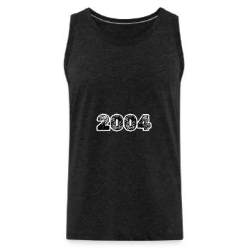 2004 - Men's Premium Organic Tank Top - charcoal grey - Front - Alexander (188cm)