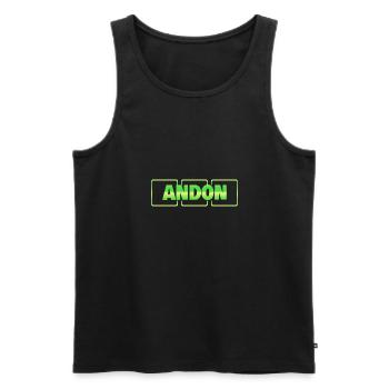 Bachelor Groomsman Wedding Ring Wedding Andon - Men's Premium Organic Tank Top - black - Front - AI Model Male 178 light (178cm)