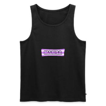 Enterrement de vie de garçon pour Marisa mariage enterrement de vie de jeune fille - Débardeur bio Premium Homme - noir - Devant - Michal (187cm)