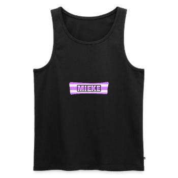 Hochzeit Mieke - Männer Premium Bio Tank Top - Schwarz - Vorne - Michal (187cm)