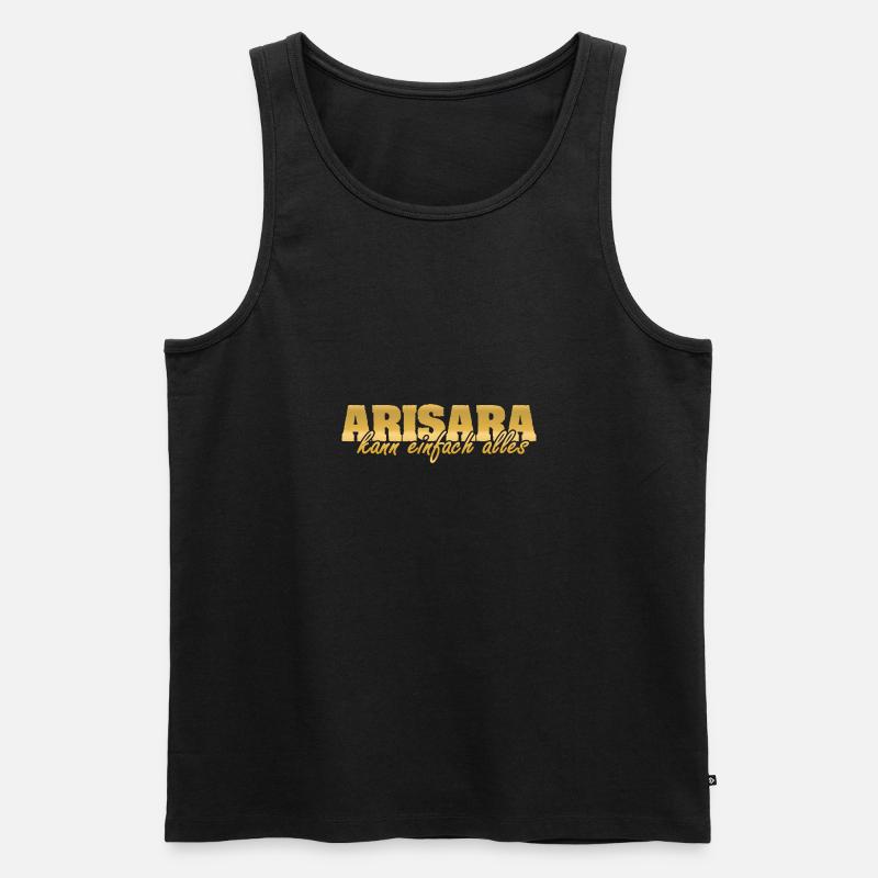Frau Arisara - Männer Premium Bio Tank Top - Schwarz