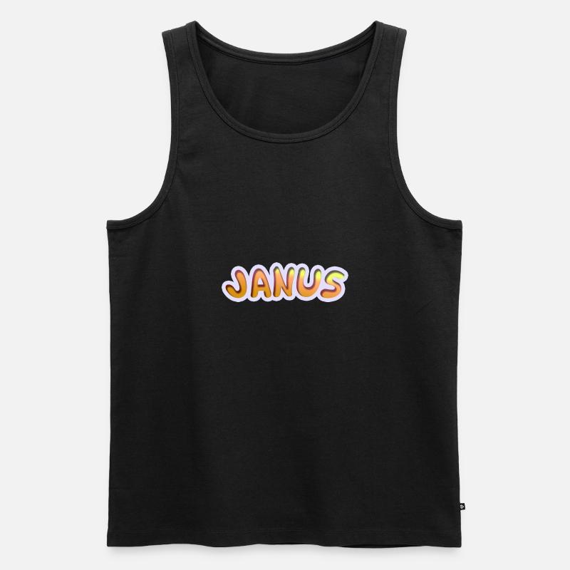 Janus - Männer Premium Bio Tank Top - Schwarz