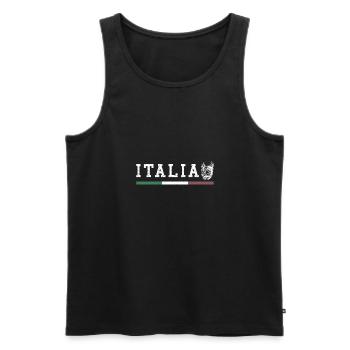 Wolf Statue Rom Antik Mythologit Italien Roma - Männer Premium Bio Tank Top - Schwarz - Vorne - AI Model Male 178 light (178cm)