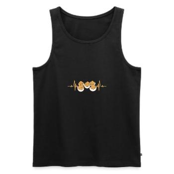 Stuffed Eggs Deviled Eggs - Men's Premium Organic Tank Top - black - Front - AI Model Male 178 light (178cm)