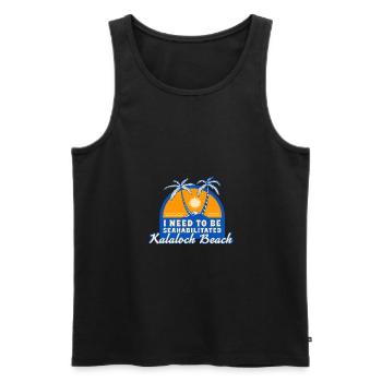 J’ai besoin d’être sahabilité Kalaloch Beach Été - Débardeur bio Premium Homme - noir - Devant - Michal (187cm)