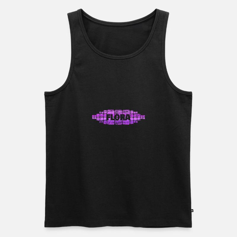 Mutter Mama Mutti Flora - Männer Premium Bio Tank Top - Schwarz