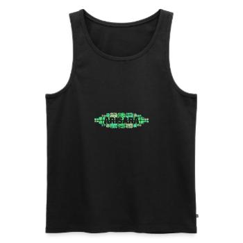Geschenk für Arisara - Männer Premium Bio Tank Top - Schwarz - Vorne - Michal (187cm)