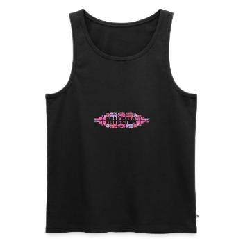 Mutti Milena - Männer Premium Bio Tank Top - Schwarz - Vorne - Michal (187cm)