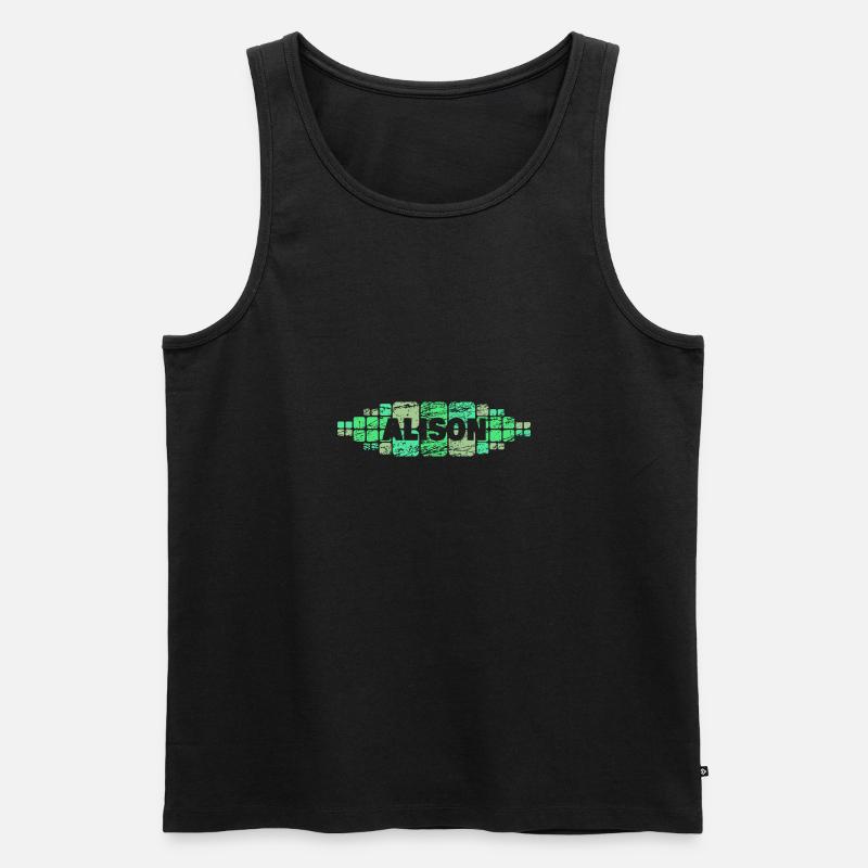 Alison - Männer Premium Bio Tank Top - Schwarz