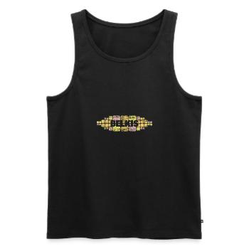 Mutti Belkis - Männer Premium Bio Tank Top - Schwarz - Vorne - Michal (187cm)