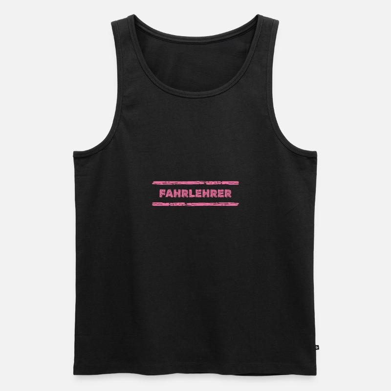 Beruf Fahrlehrer - Männer Premium Bio Tank Top - Schwarz