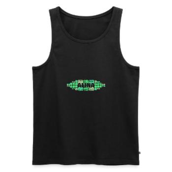 Mutti Alina - Männer Premium Bio Tank Top - Schwarz - Vorne - AI Model Male 178 light (178cm)