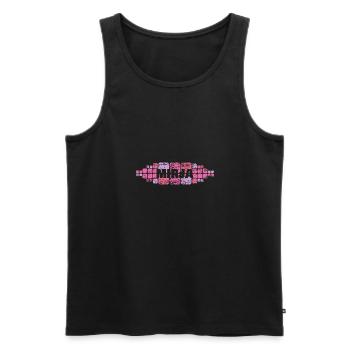 Mutti Mirja - Männer Premium Bio Tank Top - Schwarz - Vorne - Michal (187cm)
