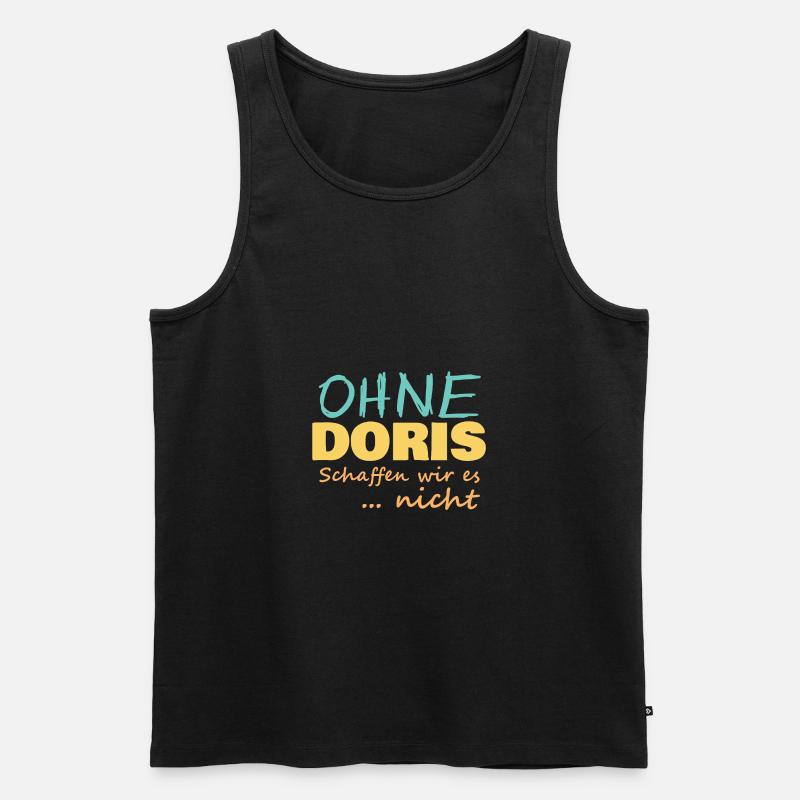 Doris - Männer Premium Bio Tank Top - Schwarz