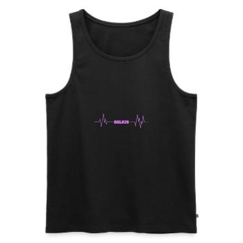Geschenk für Belkis - Männer Premium Bio Tank Top - Schwarz - Vorne - Michal (187cm)