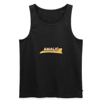 Vorname Amalie - Männer Premium Bio Tank Top - Schwarz - Vorne - AI Model Male 178 light (178cm)