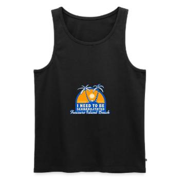 I Need To Be Seahabilitated Treasure Island Beach - Men's Premium Organic Tank Top - black - Front - Michal (187cm)