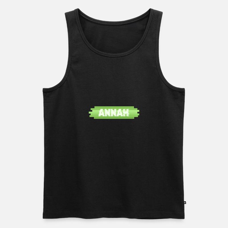 Geschenkidee Annah - Männer Premium Bio Tank Top - Schwarz