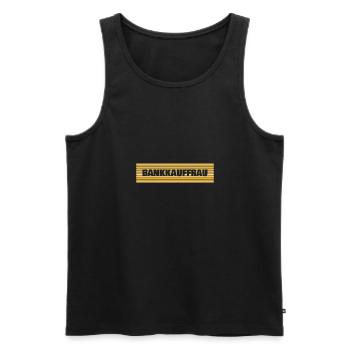 Beruf Bankkauffrau - Männer Premium Bio Tank Top - Schwarz - Vorne - Michal (187cm)