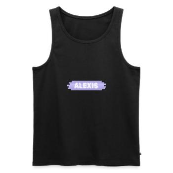 Mutter Alexis - Männer Premium Bio Tank Top - Schwarz - Vorne - AI Model Male 178 light (178cm)