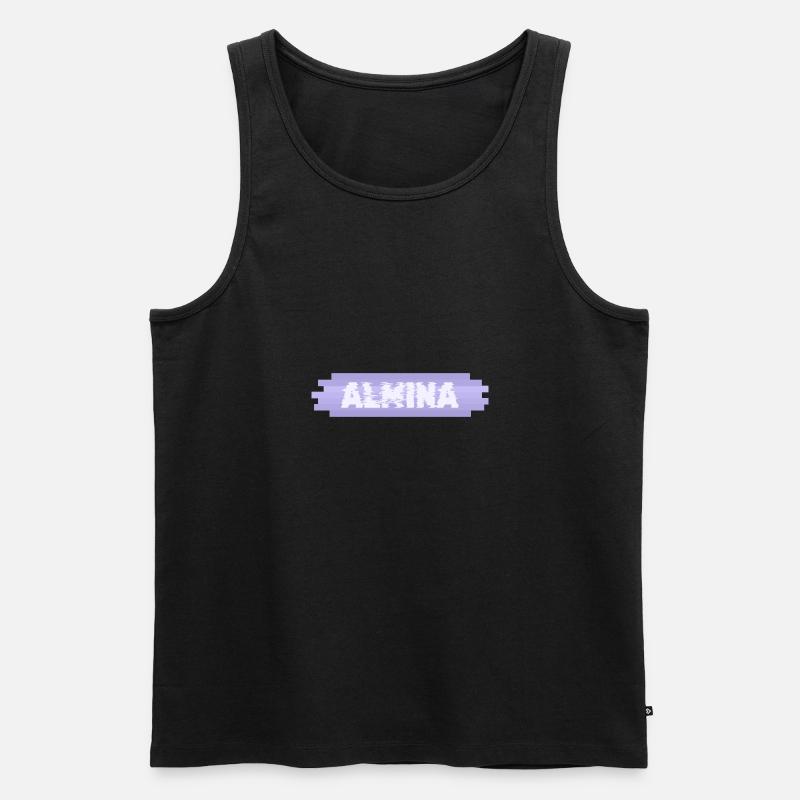 Mutter Almina - Männer Premium Bio Tank Top - Schwarz