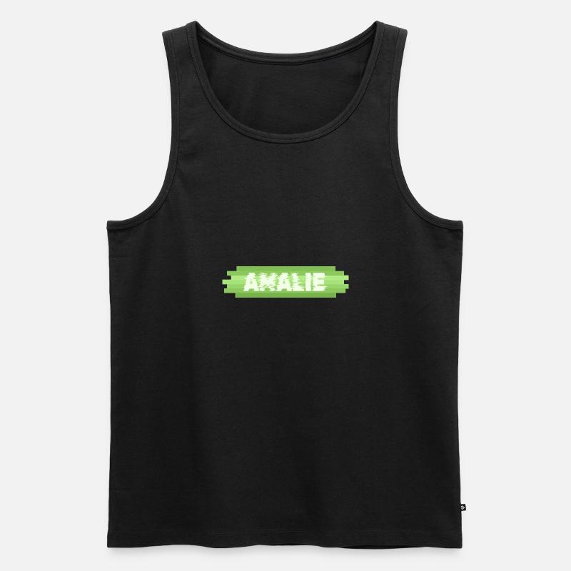 Geschenkidee Amalie - Männer Premium Bio Tank Top - Schwarz