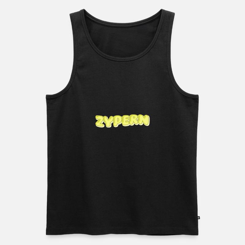 Urlaub Zypern - Männer Premium Bio Tank Top - Schwarz