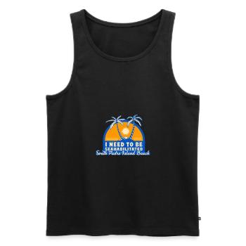I Need To Be Seahabilitated South Padre Island - Men's Premium Organic Tank Top - black - Front - Michal (187cm)