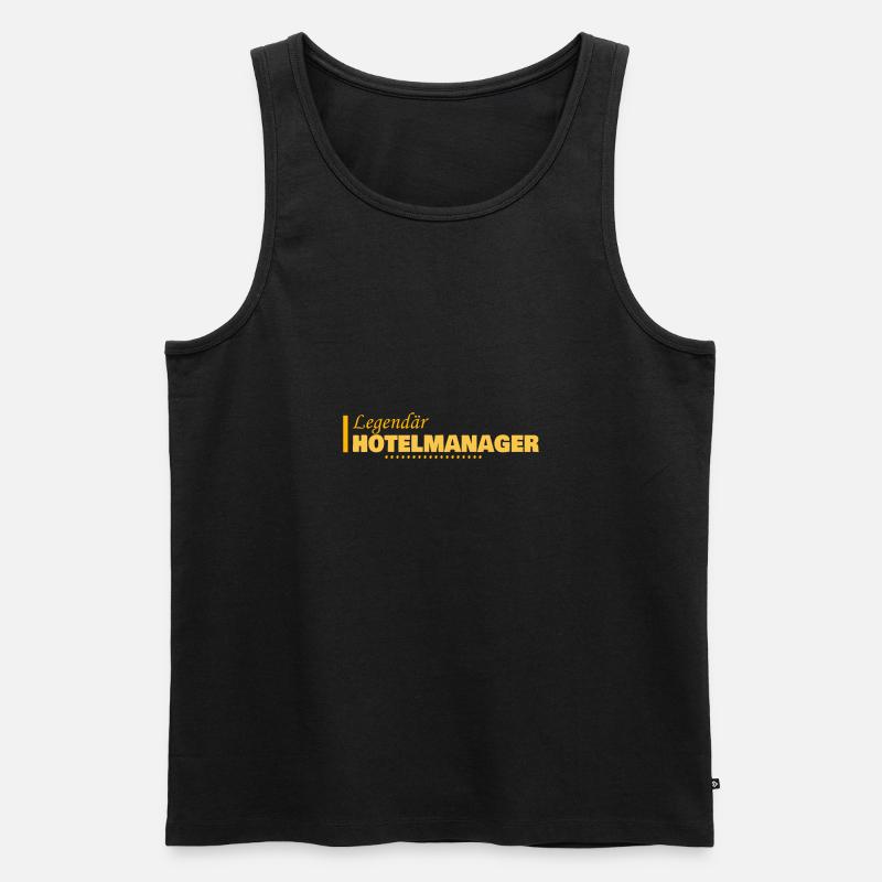 Beruf Hotelmanager - Männer Premium Bio Tank Top - Schwarz