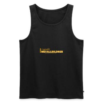 Metal Sculptors - Men's Premium Organic Tank Top - black - Front - Michal (187cm)
