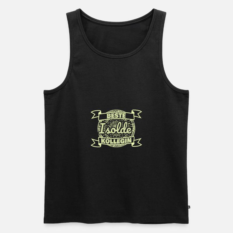 Arbeitskollegin - Männer Premium Bio Tank Top - Schwarz