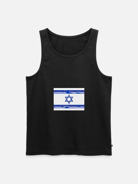Israel - Men's Premium Organic Tank Top - black