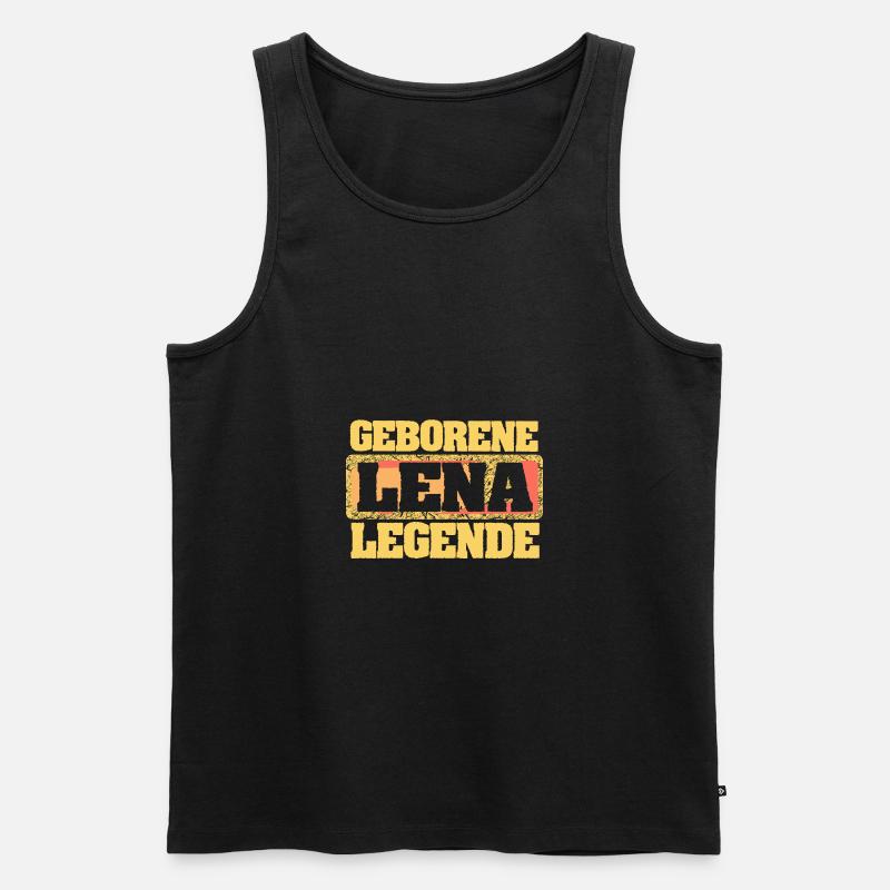 Lena - Männer Premium Bio Tank Top - Schwarz