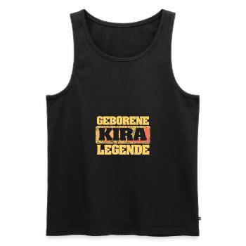 Geborene Legende als Kira - Männer Premium Bio Tank Top - Schwarz - Vorne - Michal (187cm)