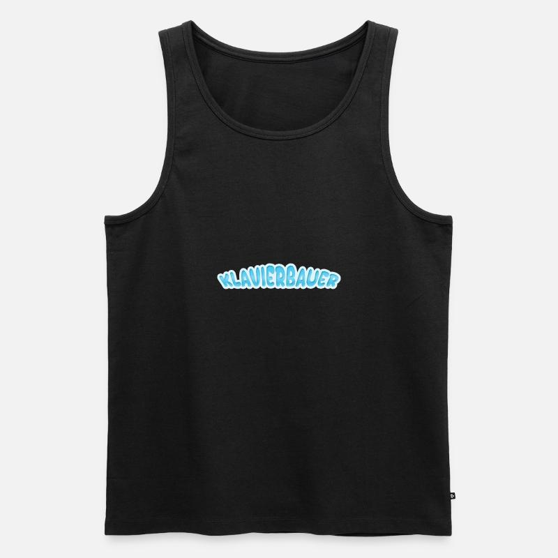 Klavierbauer Klavierbauer - Männer Premium Bio Tank Top - Schwarz