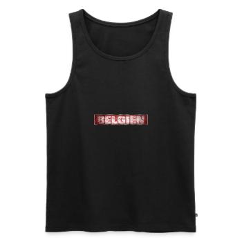 Belgien - Männer Premium Bio Tank Top - Schwarz - Vorne - Michal (187cm)