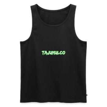 Tajumulco as a trekking - Men's Premium Organic Tank Top - black - Front - AI Model Male 178 light (178cm)