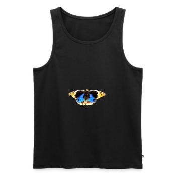butterfly butterfly flowers - Men's Premium Organic Tank Top - black - Front - AI Model Male 178 light (178cm)